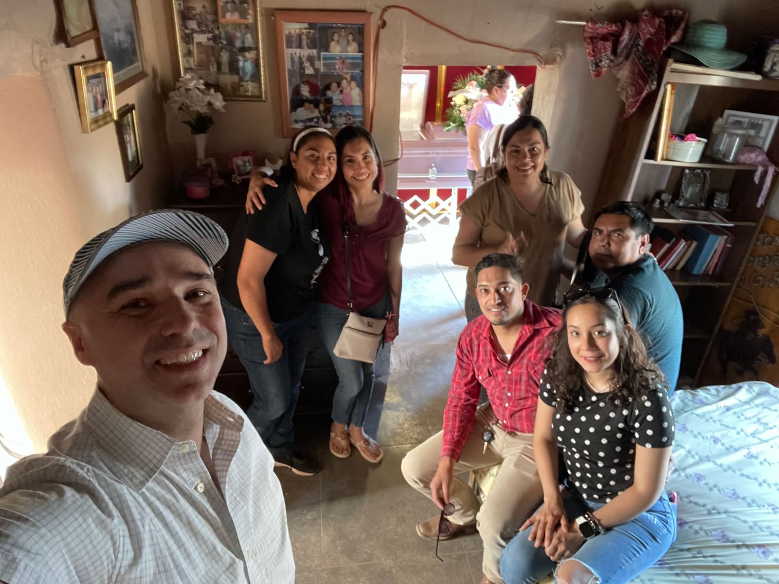 Family, near and far, gathered at the Rancho